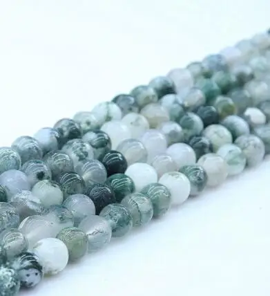 

Бусины из натурального агата с узором в виде дерева, круглые бусины россыпью, нитка 6, 8, 10, 12, 14 мм, выберите размер для изготовления ювелирных изделий fdf5d