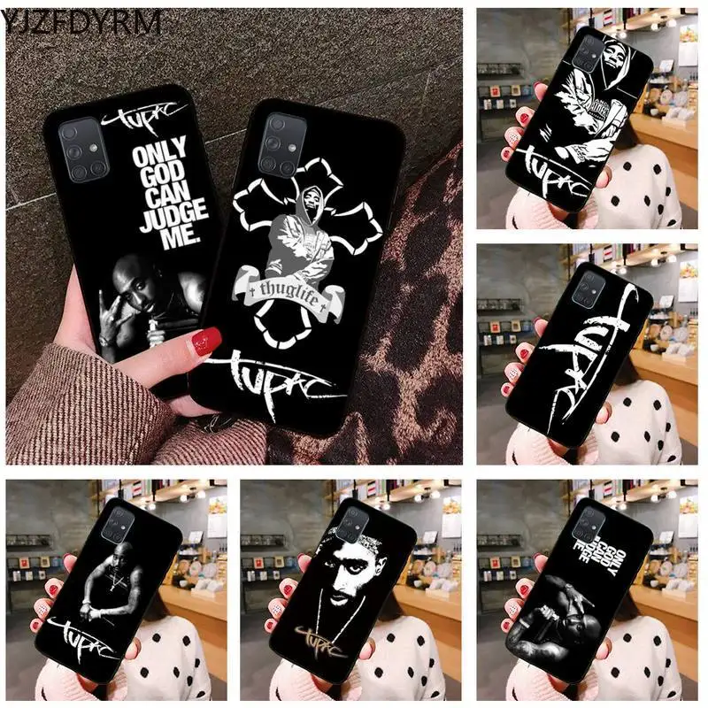 

YJZFDYRM 2Pac Tupac Amaru Shakur Phone Case For Samsung Galaxy A21S A01 A11 A31 A81 A10 A20E A30 A40 A50 A70 A80 A71 A51
