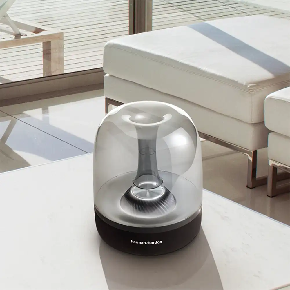 harman kardon aura studio 2 wireless speaker with ambient lighting