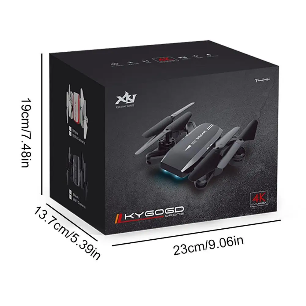 Дрон KY606D с камерой видео в реальном времени 4k высокой четкости аэрофотосъемка 1080p четырехосный самолет с ДУ вертолет
