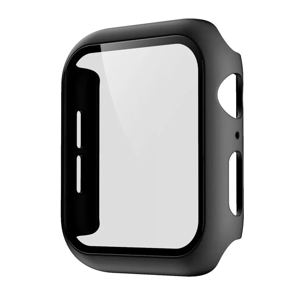 

protective cover Suitable for Apple Watch pc tempered film integrated Hard Case 360° Protection Dustproof Full Cover Case