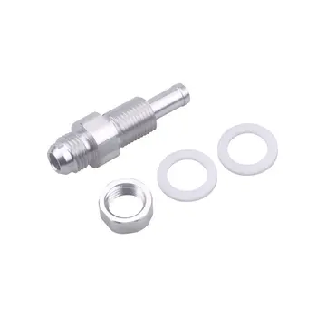 

6AN Male Flare Bulkhead To 5/16 Hose Barb Fuel Tank Set An6-5/16 Hose Barb Connector Hose Barb Fuel Tank Joint