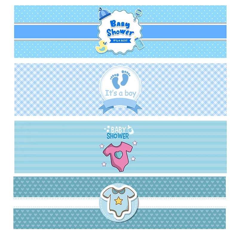 10pcs Baby Shower Bottle Labels Gender Reveal Party Decoratons Mineral Water Bottle Stickers Baby Shower Birthday Party Supplies