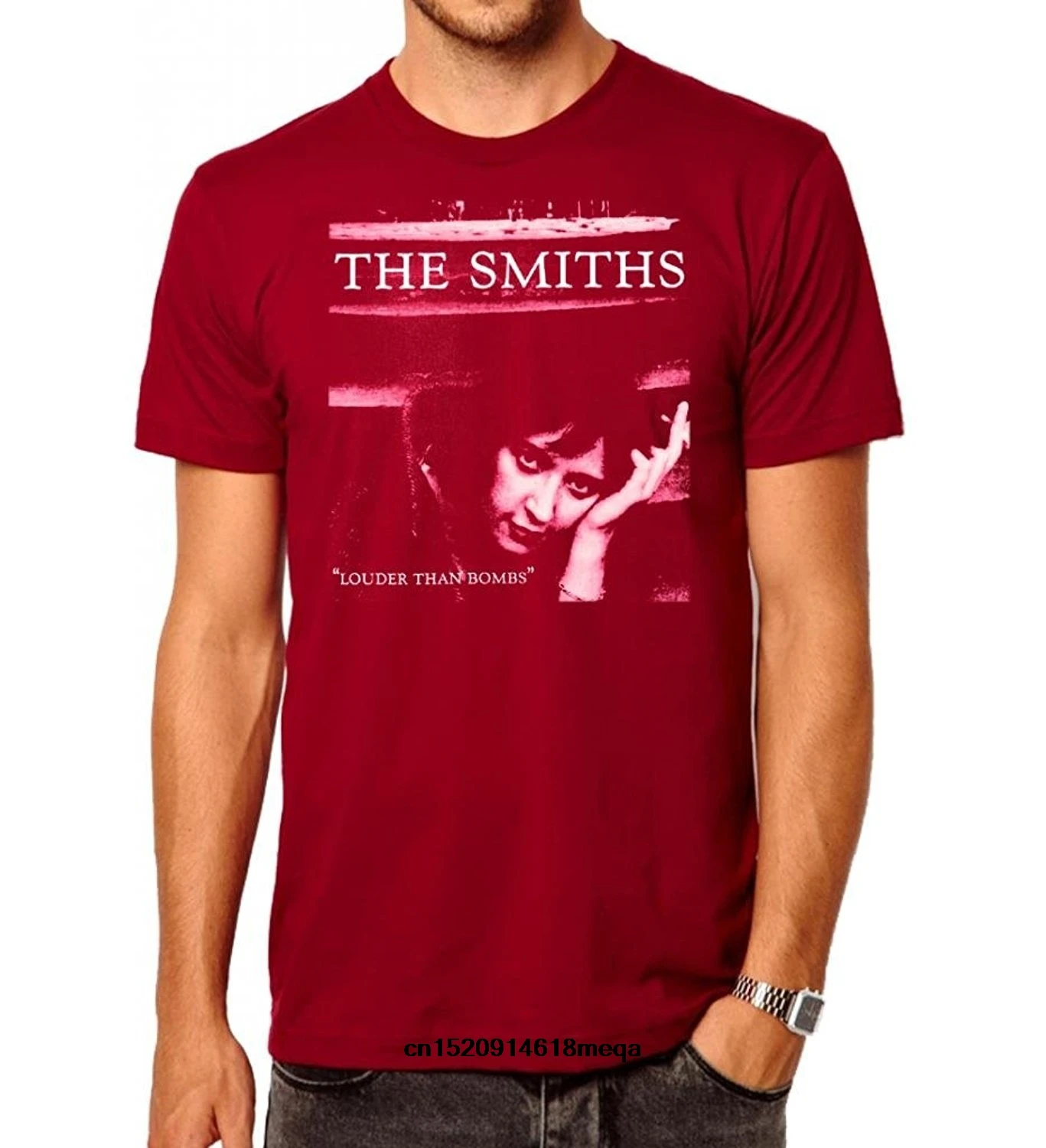 Мужская летняя футболка Smiths Louder Than Bombs с коротким рукавом. | одежда