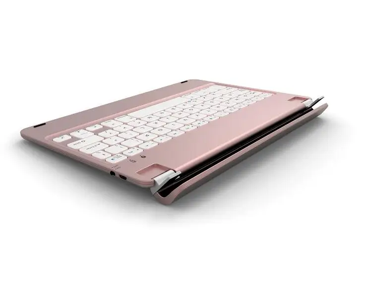 Rose Gold Беспроводная Bluetooth клавиатура для IPad Air 2 Pro 9,7 дюймов планшетный ПК клавиатура - Цвет: Rose Gold