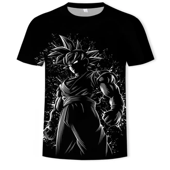 

2019 new men and women personality anime Dragon Ball Z 3D printing T-shirt cool fashion comfortable short-sleeved creative shirt