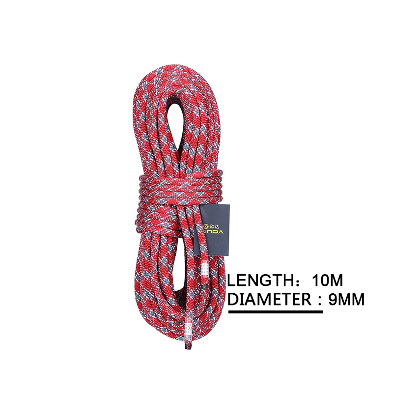 Паракорд Скалолазание Веревка 10 м Открытый рок шнур Диаметр 9,5 мм Высокая прочность безопасности Кемпинг шнур походные аксессуары для альпинизма