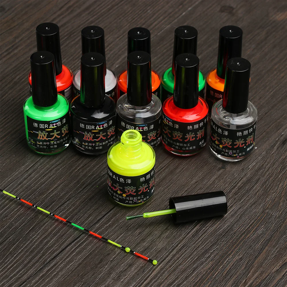 1 Bottle New Fluorescent Paint for DIY Floats Tail Painting Visible
