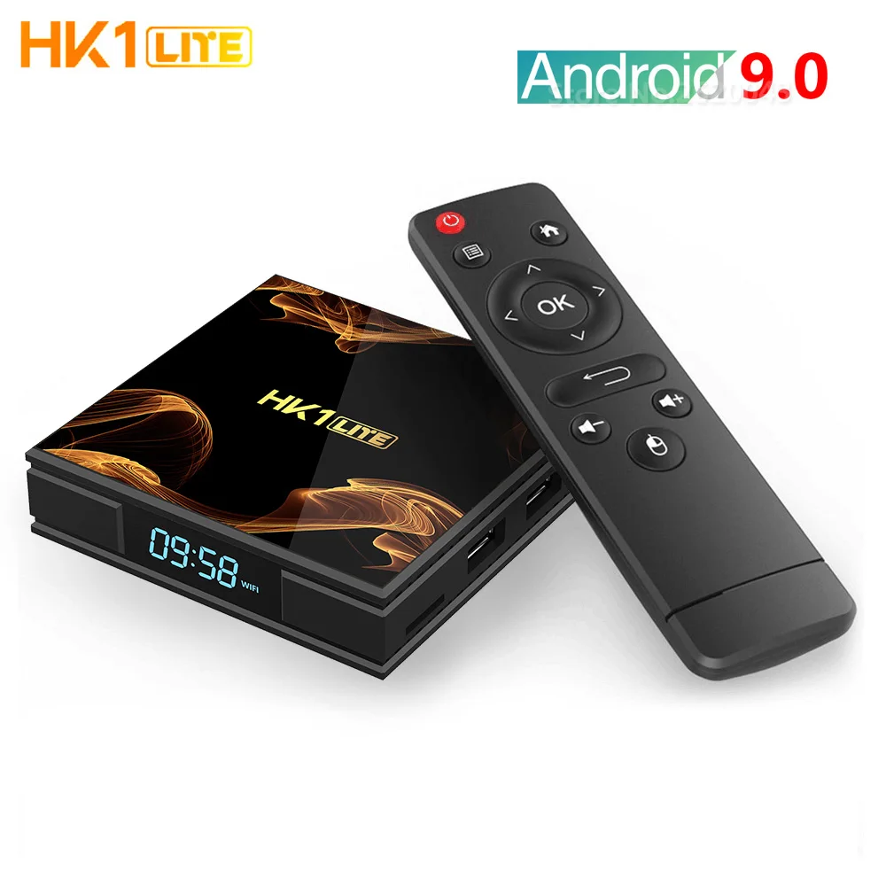 

Presale HK1 LITE Smart Android 9.0 Tv Box RK3228A 2.4G WIFI 4K Media Player 100M LAN USB2.0 H.265 2G 16G Set Top Box vs HK1 max