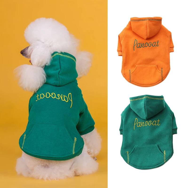 

Dog Winter Coat Cute Letter Dog Hoodies Jacket Warm Puppy Clothing Autumn Dog Costume Small Dogs Chihuahua Pug Ropa Para Perro