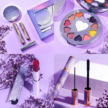 

Lipstick Eyeshadow Mascara Makeup Set Cosmetics Fashion Popular Color Delicate Colorful Full Set Beginner Star Set