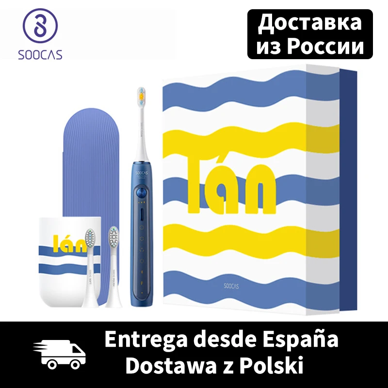 R$242.62 30% de desconto|Xiaomi mijia soocas x5 sonic escova de dentes elétrica atualizado adulto à prova dusb água ultra sonic automático usb recarregável-in Escovas de dente elétricas from Eletrodomésticos on AliExpress 