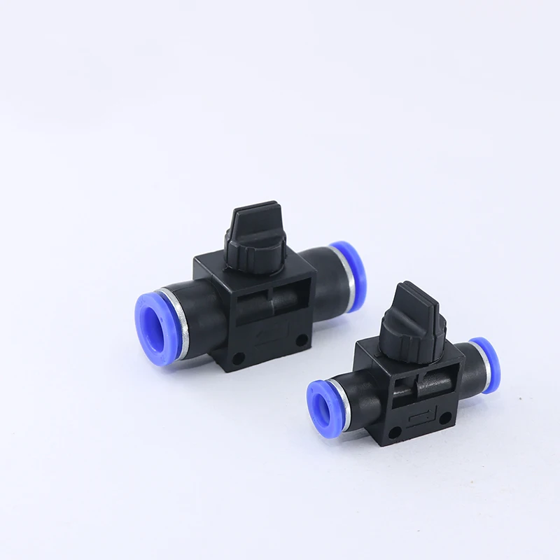 

HVFF series Pneumatic Hand Valve Quick Push in Connector Air Tube Hose for 4/6/8/10/12mm Air Flow Control Regulator