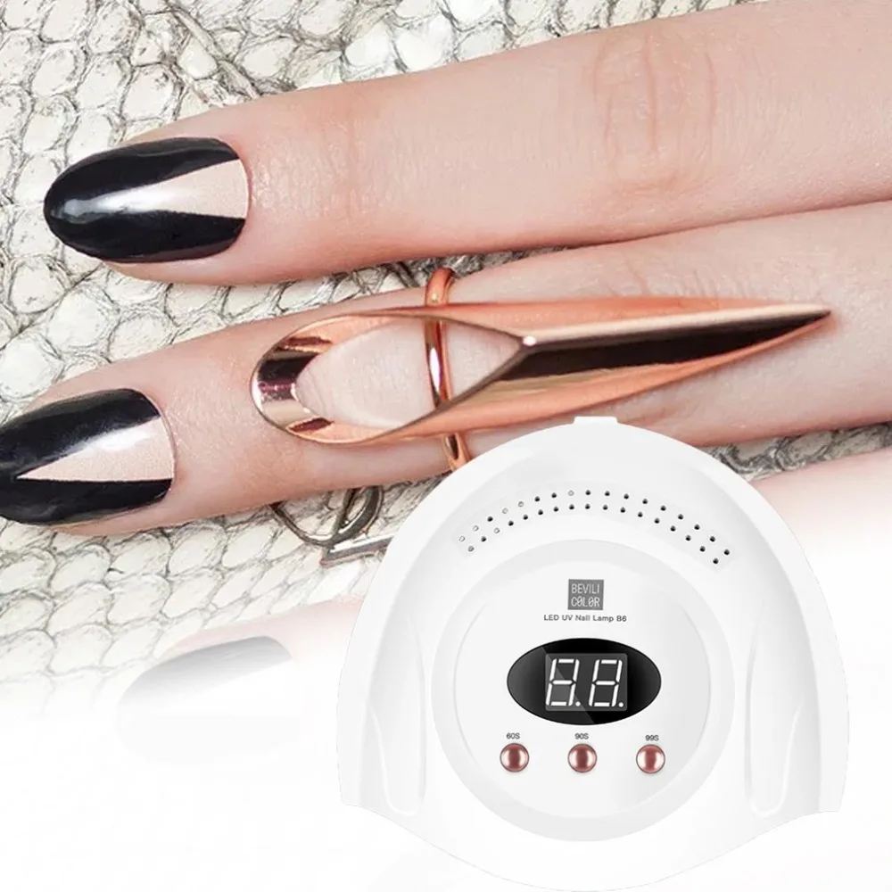 Intelligent Induction Nail Phototherapy Machine Nail Oil Glue Dryer Not Black Hand Fast Dry Three Gear Timing