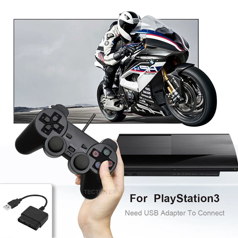 Wired Gamepad for Sony PS2 Controller for Mando PS2/PS2 Joystick for playstation 2 Vibration Shock Joypad Wired USB PC Controle