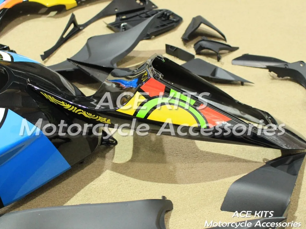 ACE наборы ABS инъекции обтекатели комплект Подходит для HONDA CBR600F5 2007 2008 CBR600F5 07 08 Желтый Черный F77