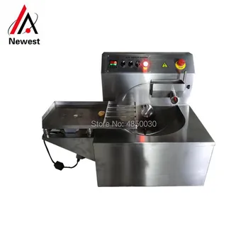 

With vibration table chocolate enrobing pot,chocolate enrobing machine,chocolate tempering machine