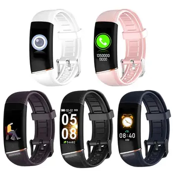 

E98 Smart Bracelet Fitness Track Heart Rate Monitor IP67 Waterproof Band Health Monitoring Multi-function Drop Shipping