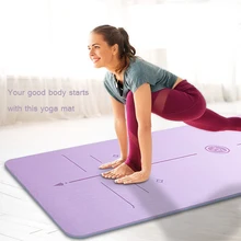 Non-slip Widening 6mm Thicken Gymnastics Exercise Dance Mat Dual-use Two Colors TPE Yoga Mat Men Women Fitness Odorless Pad Gym