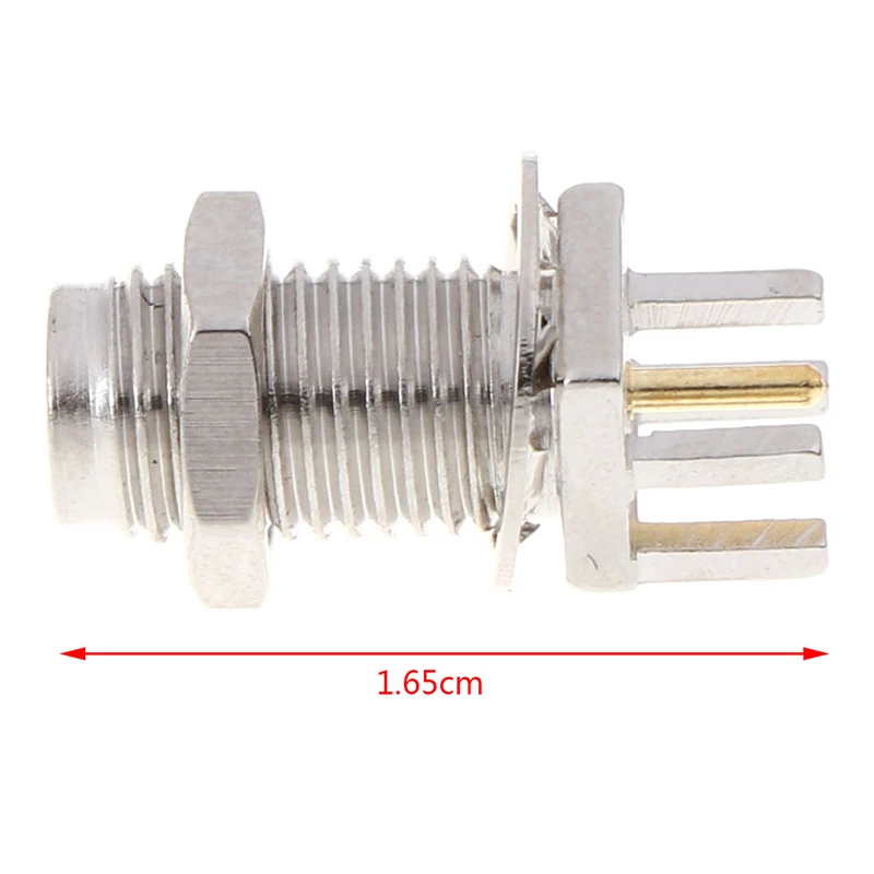 1pc Hot New 1pc SMA Connector SMA Female Jack Nut RF Coax Connector End Launch 1.65 * 0.7 cm