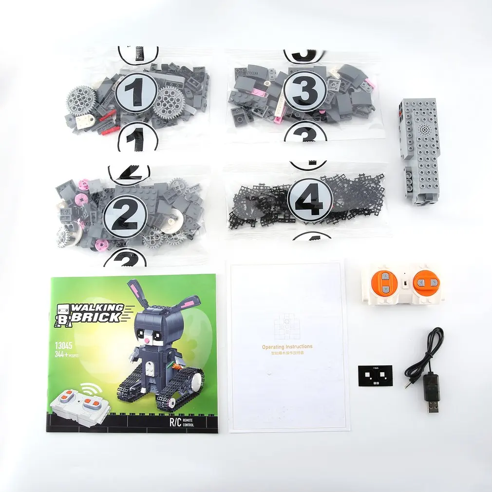 Legoing Creator Technic Movie Rabbit with Remote Control Electric Walking Bricks Car Building Blocks Legoings Best Gifts