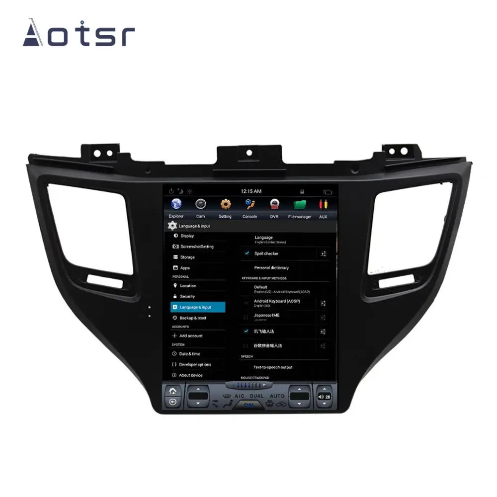 Aotsr Tesla 10," Android 8,1 вертикальный экран автомобильный DVD мультимедийный плеер gps навигация для Хендай Тусон- carplay