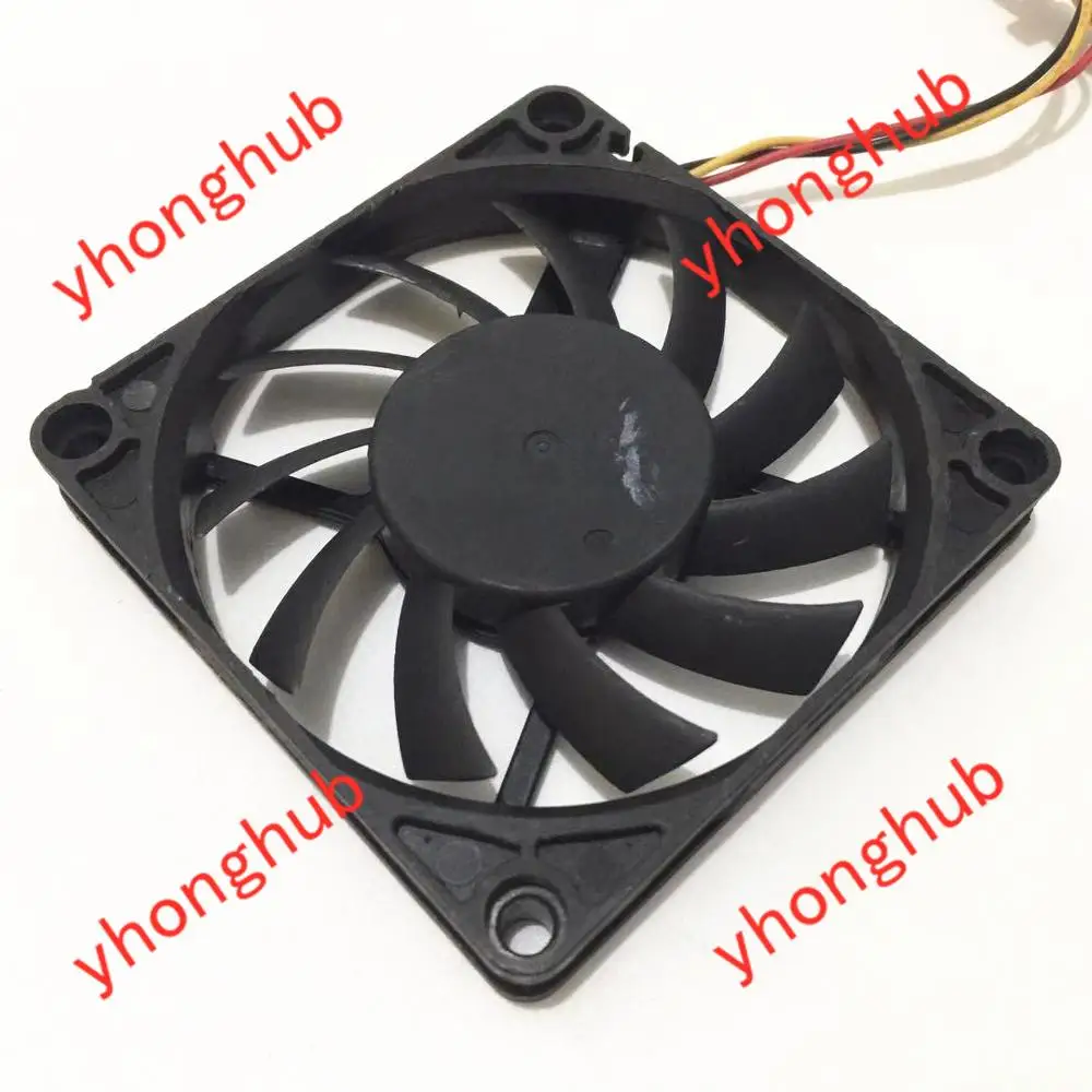 Emacro для Everflow R127010BH Сервер охлаждающий вентилятор DC 12V 0.35A 70x70x10 мм 3 провода
