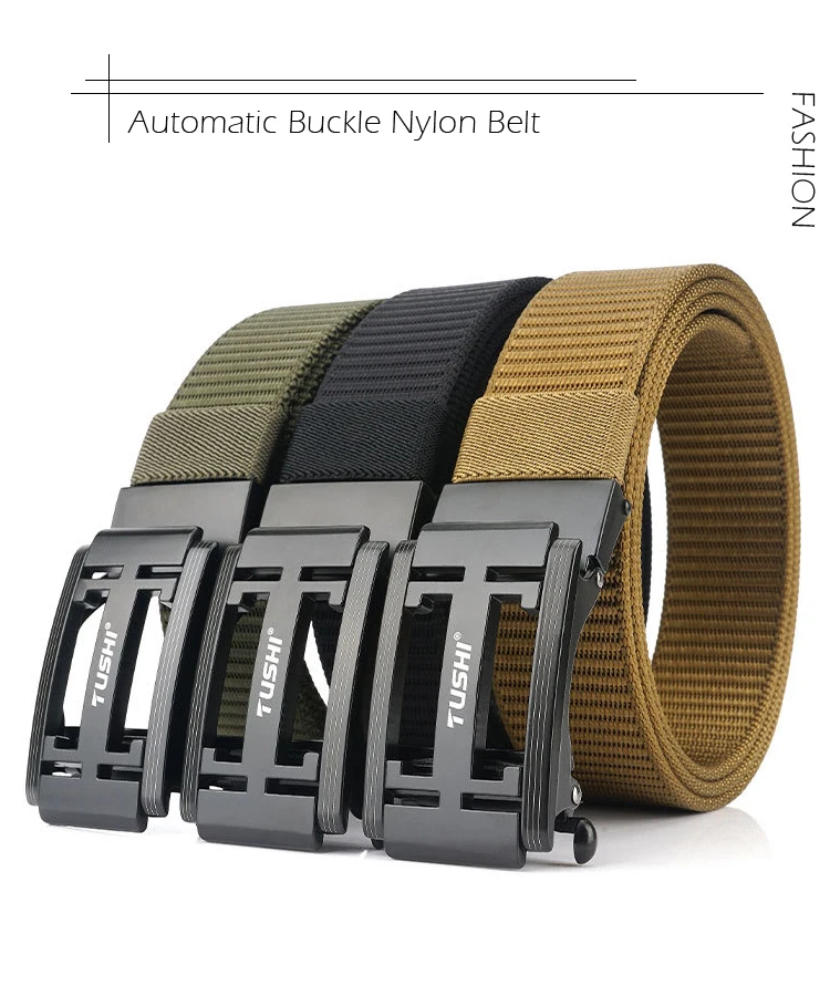 MEDYLA Taktischer Gürtel Herren Outdoor Freizeitgürtel Nylon Militär Armee Gürtel Outdoor Metallschnalle Training Jagdgürtel BLL041 – Detail 1