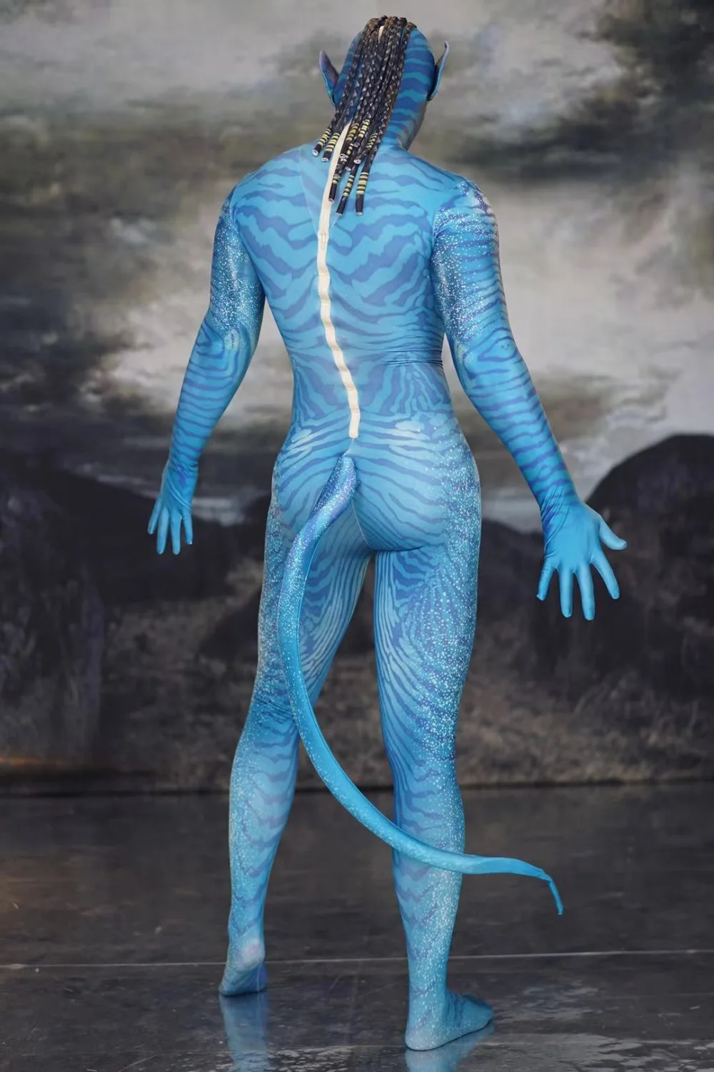LOBUDEK Printing Blue Jumpsuit Male Female Cosplay Costumes Halloween Party Role Performance Stage Costume Bar Show Dance Tights -Zentai shop online Ha4c8d637f6204d14927a03afe3190d3cH.jpg