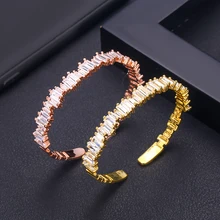 Janekelly дизайнерский Топ аксессуары модный Уникальный Браслет-манжета AAA циркон микро браслет