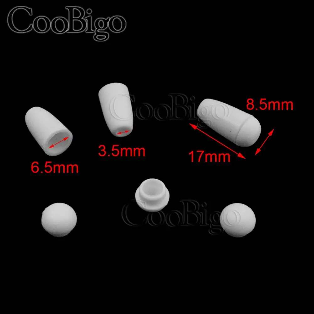 10 шт. съемный колокольчик пластиковая пробка с крышкой концы Шнура Замок для веревки хвост папка/одежда спортивная одежда Запчасти Аксессуары - Цвет: White