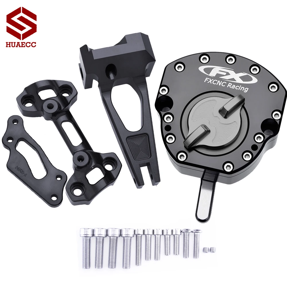 

Обратный амортизатор рулевого механизма безопасности CNC MT09 FZ09 с крепежным кронштейном для Yamaha MT 09 FZ 09 2014-2020 2019 2018 2017 2016 2015