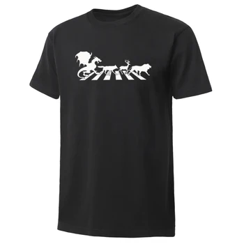

Movie Game Of Thrones Mens T Shirt Summer Hot Men T-Shirt Fashion Funny Shirt Dragon Wolf Deer Lion Animal Print Men'S Tees Tops