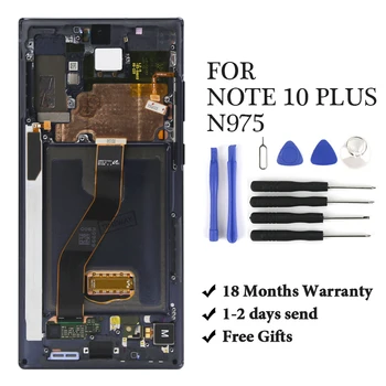 

6.8"Amoled For Note 10+ LCD Note10 Plus Lcd Display Touch Screen Digitizer Assembly For N975F N975F/DS N975U LCD
