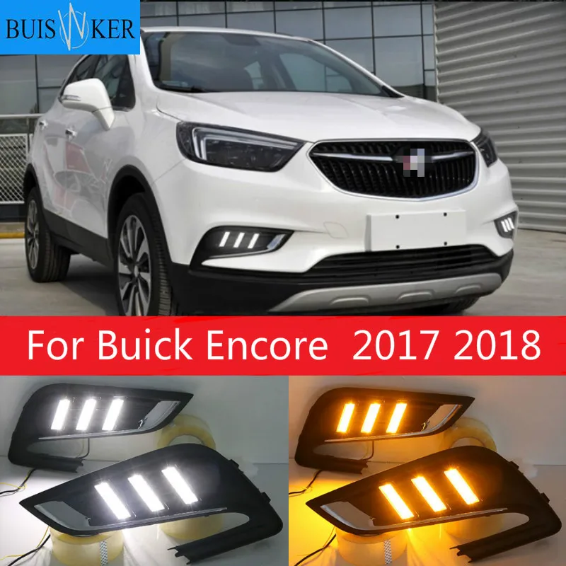 2 шт. для Buick Encore 2017 2018 спереди Светодиодный дневной светильник вождения DRL
