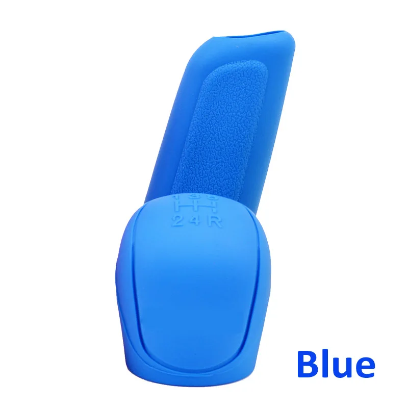 A-Blue Автомобильный резиновый протектор оболочка рукоятки рычага переключения передач ручной тормоз для Nissan NV200 Nuvu NV2500 Forum Denki 350Z Zaroot March Мурано тиида - Название цвета: A-Blue