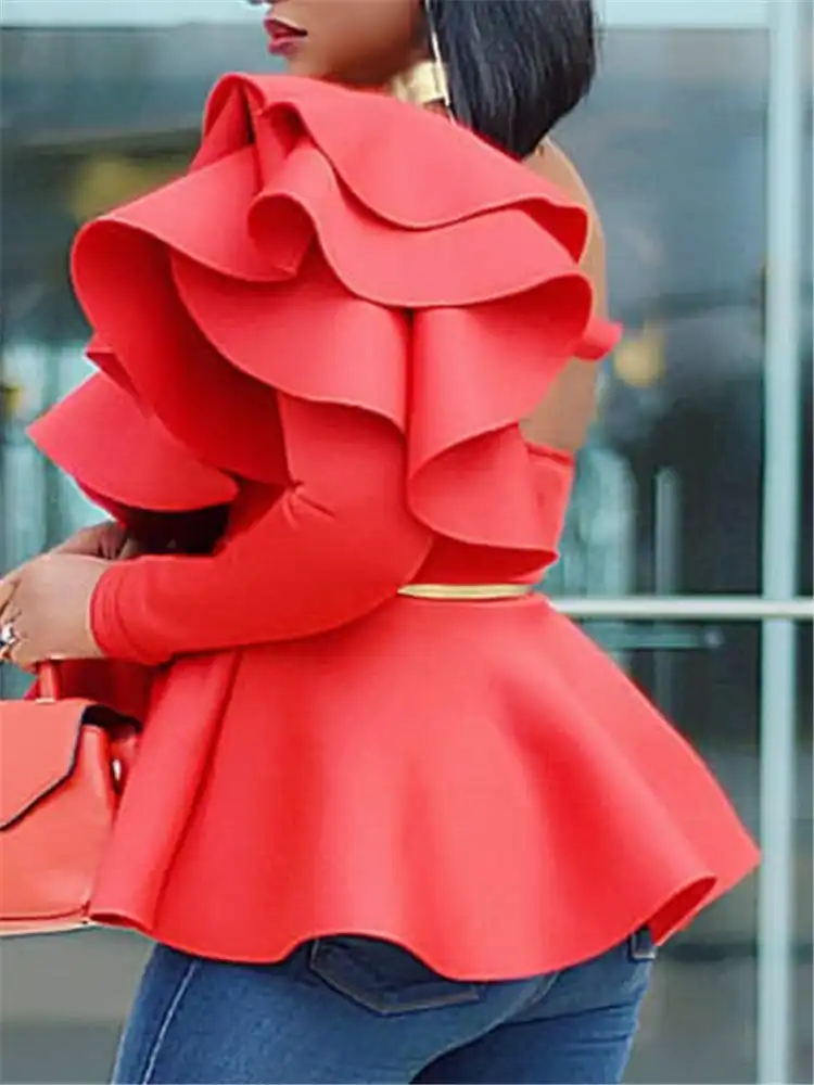 blusas rojas de fiesta