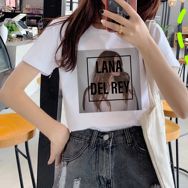 Lana Del Rey Harajuku Ullzang футболка женская с забавным принтом Футболка для фанатов 90s графическая Эстетическая футболка корейский стиль футболки женские - Цвет: B71V