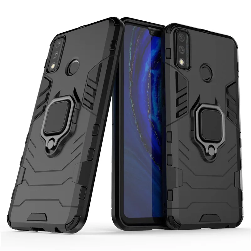 Противоударный Бампер для Huawei Y8s, чехол для Huawei Y8s, Y6p, Y5p, Y7p, Y8p, Y9s, Y6s, силиконовый бронированный жесткий защитный чехол-подставка для телефона из поликарбоната