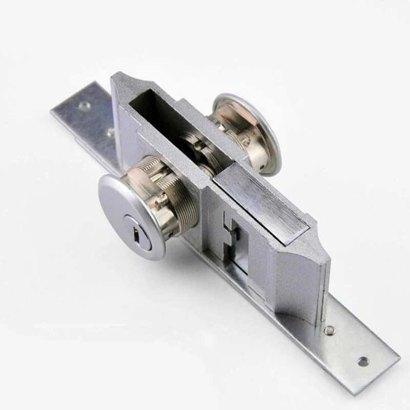 lock Pull Gate Hook Lock Alloy Lock Body For Framed Glass Door strong Durable Door Lock Hardware