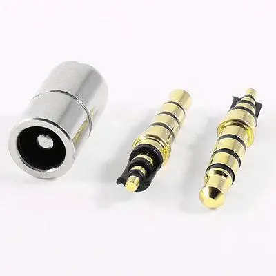 

3 Pcs 3.5mm Male Plug 5.5mm x 2.1mm Female DC Power Jack Adapter Connector