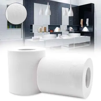 

10 Rolls Toilet Paper 3D Embossing 4 Layers Ultra Soft Wood Pulp Toilet Paper Biodegradable #