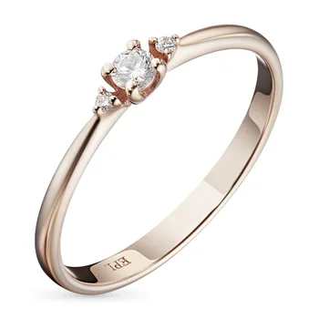 

A ring of red gold with diamonds e0201kts04152600