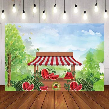 

Mehofond Photography Backdrop Watermelon Newborn Baby Shower Child Birthday Party backdrop Studio Photo Prop