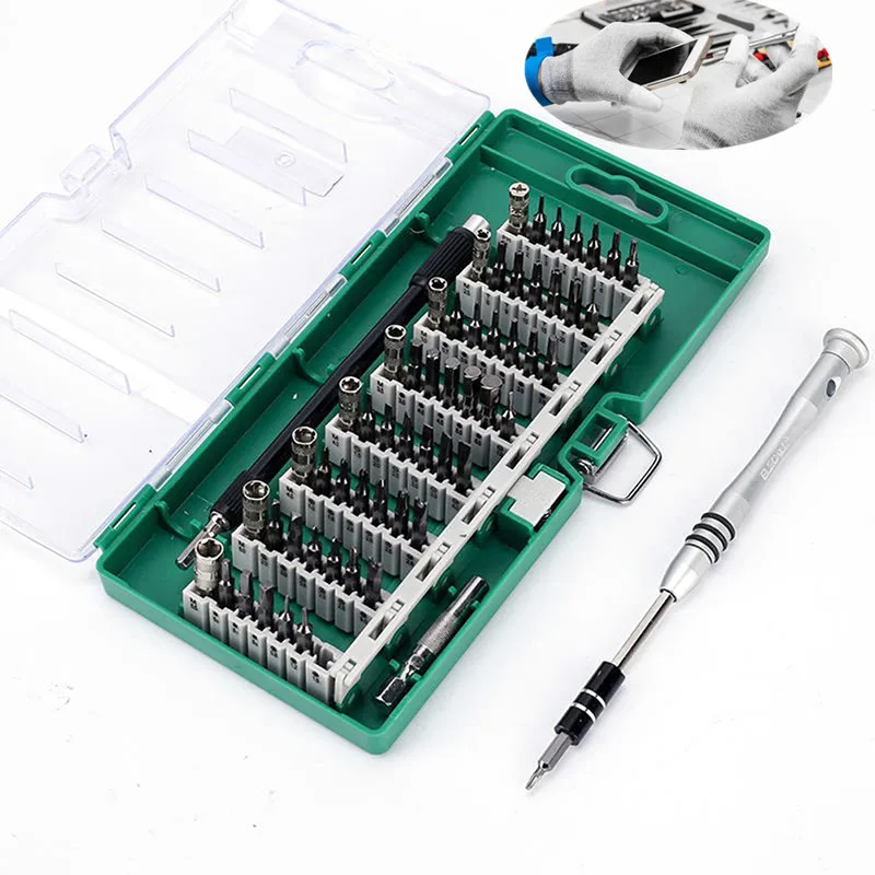 60 In 1 Professional S2 Tool Steel Precision Screwdriver Nutdriver Bit Electronics Repair Tools Kit Sets For IPhone Tablet