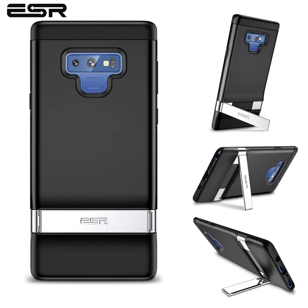 Деловой чехол ESR для Samsung Galaxy Note 9 с металлической подставкой ударопрочный из ТПУ