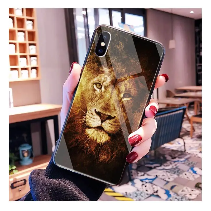 Lion on the African steppe