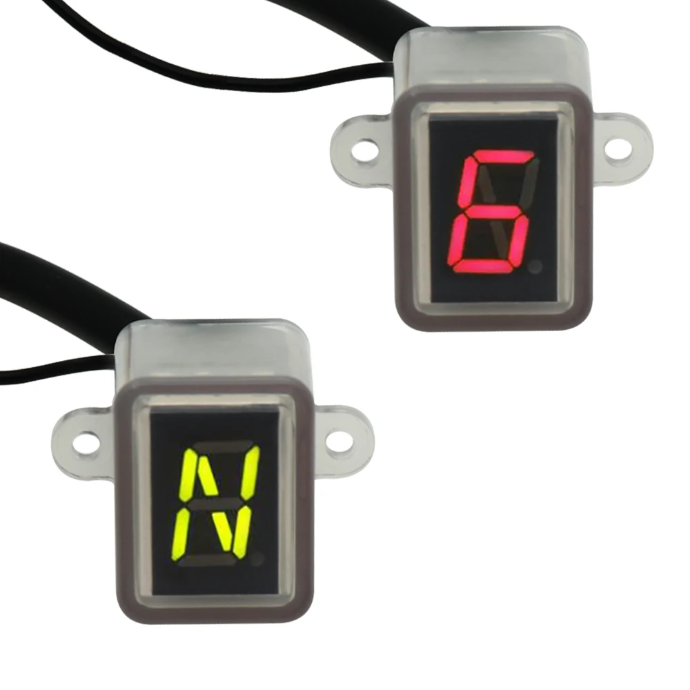 Super 6 Speed Display Universal Digital Off-road Motorcycle Motocross Light Neutral Gear Indicator Display