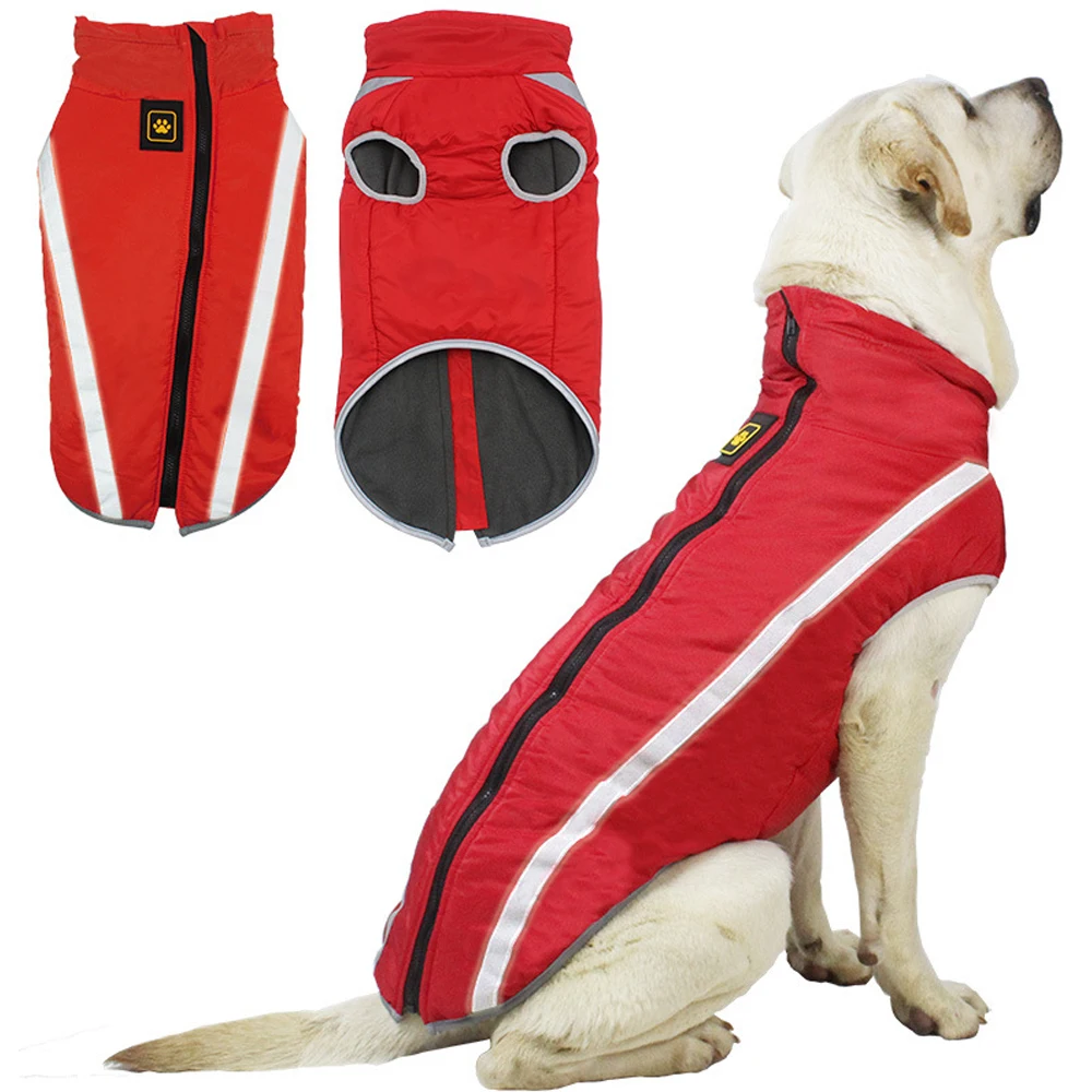 

Reflective Dog Clothes Warm Waterproof Large Pet Dog Jacket Outdoor Dog Coat for Medium Big Dogs Labrador Winter Vest Clothing