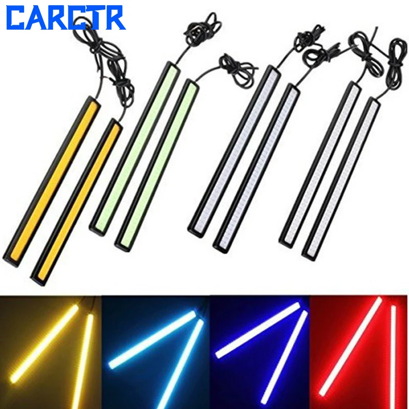 

CARCTR Car LED Daytime Running Light COB Day Light Import Super Bright 17CM Waterproof Ultra-thin Trunk Light Car Signal Light
